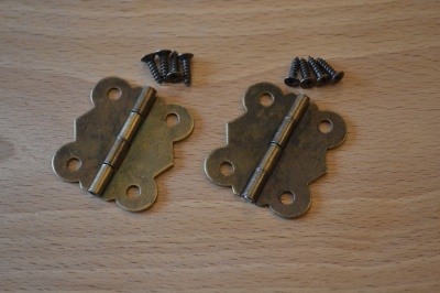 Box Hinges Antique Bronze (2 pack)